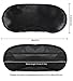 Meta-U- 10 Pcs Wholesale Eye Mask with Instruction of Blindfold Games- Lightweight and Soft-Group Activity Organizer's Best Choice (packed together in one poly bag, black)