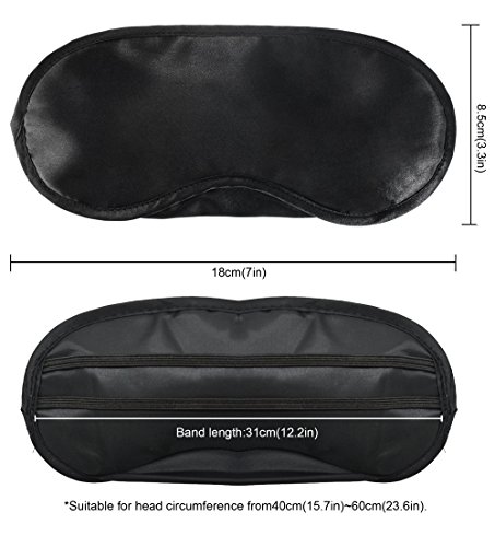 Meta-U- 10 Pcs Wholesale Eye Mask with Instruction of Blindfold Games- Lightweight and Soft-Group Activity Organizer's Best Choice (Packed Together in one Poly Bag, Black) - Thumbnail 5
