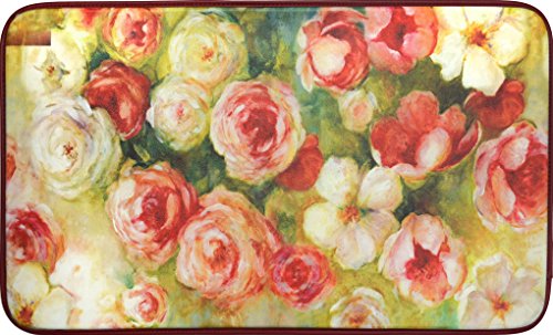 Oversized Chef Series 24"x36" Antifatigue Kitchen Mats (ROSES)