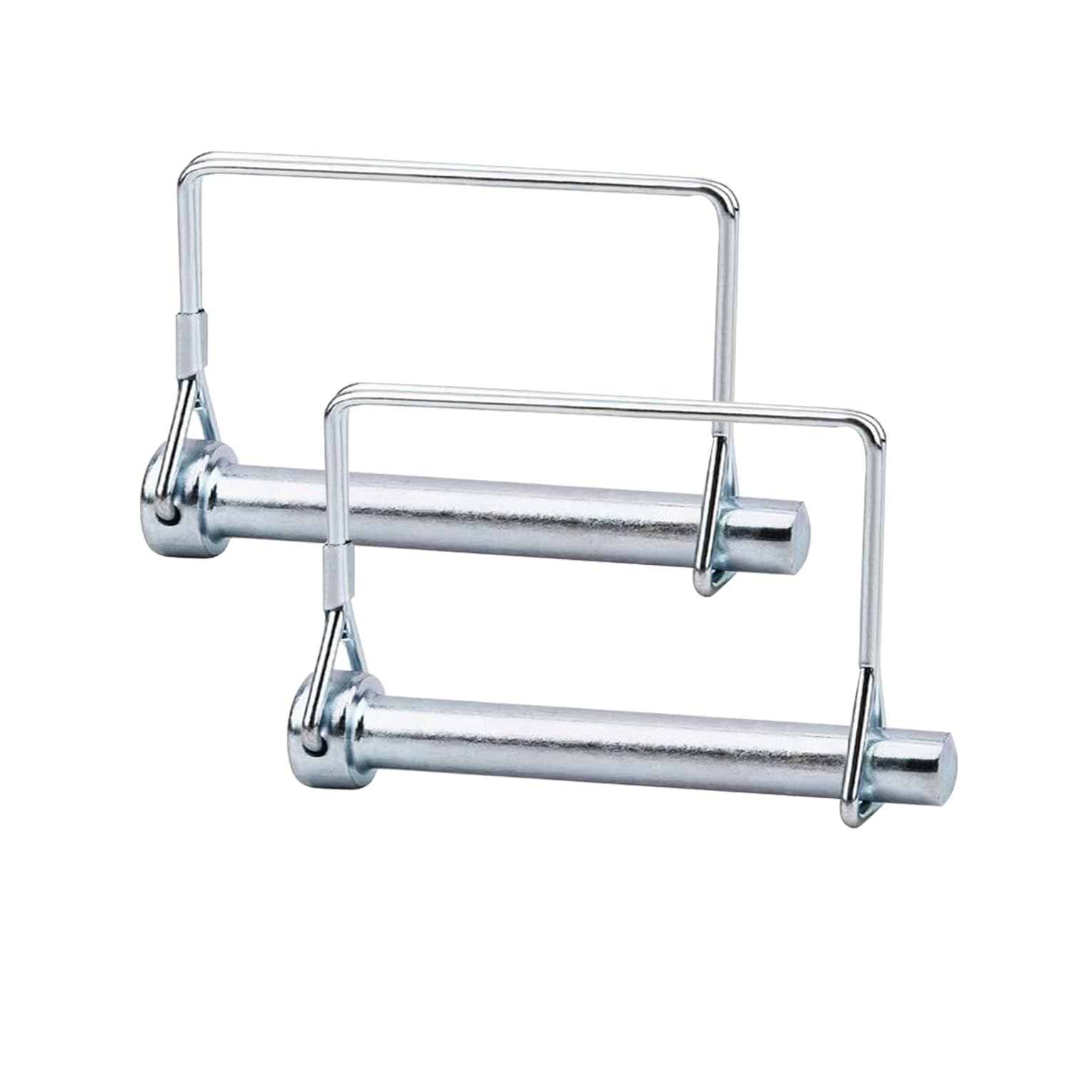 Photo 1 of Truleego 2 Pack 5/16 x 3-1/2 Inch Trailer Hitch Pins – Heavy Duty Steel Locking Pins for Utility Trailers, Lawn Mowers, Tow Hitch, Cargo Haulers Wire Lock Pin for Secure Coupling and Towing
