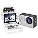 YUNTAB Sport Action Camera Vlog DV, HD 1080P 2.0 inch, 5MP, 120 Degree Wide-Angle, 30m Underwater Waterproof Camcorder(Silver) (Silver)