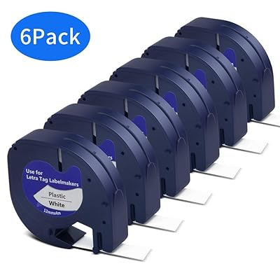 dymo letratag refills white plastic