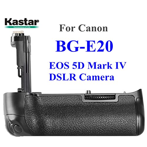 Kastar Professional Multi-Power Vertical Battery Grip (Replacement for BG-E20) for Canon EOS 5D Mark IV, 5D Mark 4 Digital SLR Camera, Compatible with 2 Batteries of LP-E6/LP-E6N