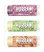Hurraw! Echium Raspberry, Baobab Banana, Papaya Pineapple Lip Balms, 3 Pack Bundle: Organic, Certified Vegan, Cruelty & Gluten Free. Non-GMO, 100% Natural. Bee, Shea, Soy & Palm Free. Made in USA