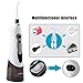 Fxexblin Cordless Water Flosser Professional Oral Irrigator with 3 Modes IPX7 Waterproof 200ML Removal Water Tank 4 Nozzles Oral Dental Flosser for Teeth, Family and Travel Black (Black) (black1)