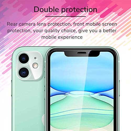 [2+2 Pack] UniqueMe Compatible for iPhone 11 6.1" Tempered Glass Screen