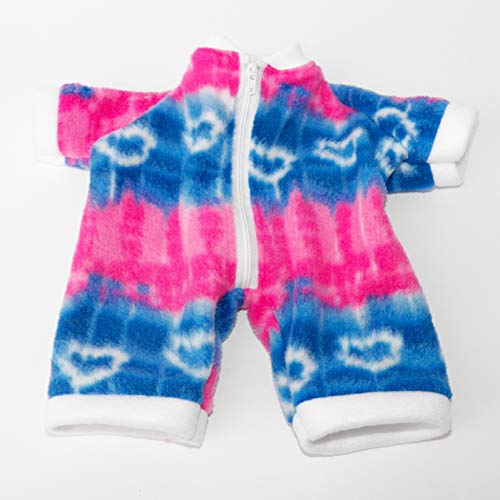 Cabbage Patch Doll Clothes Fits 14" Girl or Preemie Includes One Blue and Pink Tye Dye Heart Romper - NO DOLL