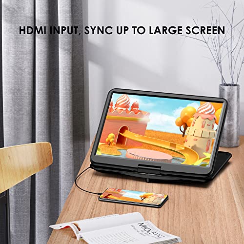 SUNPIN 17.9" Portable DVD Player with 15.6" Large HD Screen, Screen