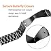 OenFoto Compatible Gear Sport/Gear S2 Classic Watch Band, 20mm Adjustable Stainless Steel Replacement Strap Bands Compatible Samsung Gear Sport/Gear S2 Classic SM-R732 & SM-R735 SmartWatch