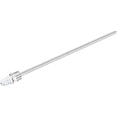 uxcell 8mm Dia G1/2 Thermowell Weldless Stainless Steel 201 with Cable Gland 300mm Length for Beer Fermenter,White