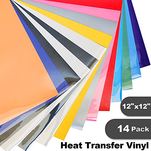 U-ZM Heat Transfer Vinyl HTV - 14 Pack - 12