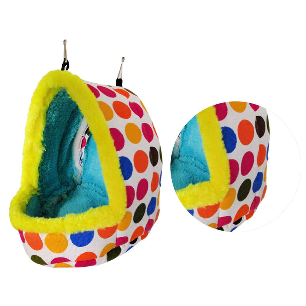 ULTECHNOVO Thicken Plush Pet Bird Hut Nest Hammock, Creative Winter Warm Nest Parrot