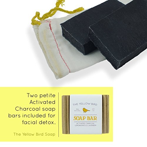 All Natural Charcoal Face Soap & Moisturizing Face Oil Set. Acne Skincare Kit. Gentle Facial Soap & Anti-Aging Face Oil Moisturizer for Dry Sensitive Skin. Dry Skin Treatment for Men and Women.