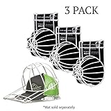 Ballcap Buddy Cap Washer the Original Patented Hat Washer Ball Cap Cleaner Hat Rack-endorsed by SHARK TANK - Made in USA (3-PACK white)