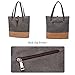 ArcEnCiel Women's Canvas Shoulder Hand Bag Tote Bag (Maroon)