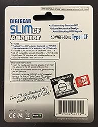 DIGIGEAR SLIM CF Adapter : SD SDHC SDXC WiFi-SD