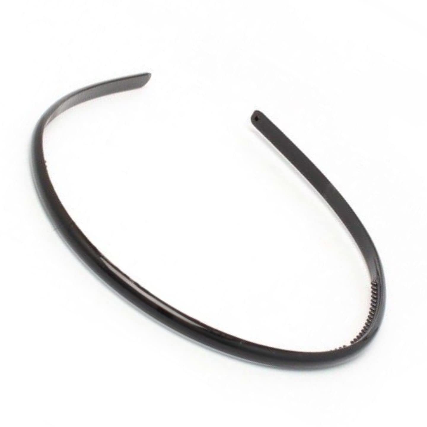 Topkids Accessories Plastic Alice Bands for Women and Girls, Headbands for Hair, Hair Comb Headband, Adult Alice Bands (1cm Black) — image 1