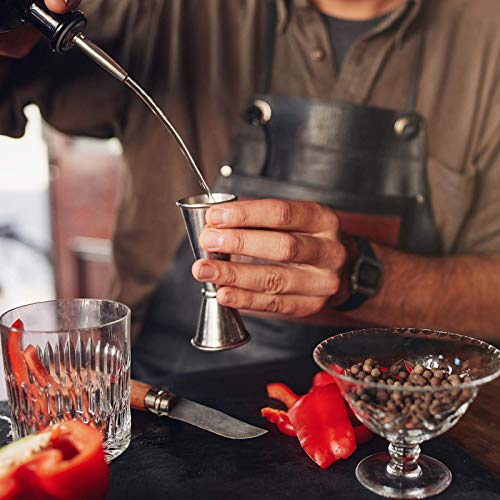 Chyyi Cocktail-Shaker mit Messbecher, professionelles Martini-Bar-Werkzeug-Set, Mixer, kein Auslaufen – Bild 8