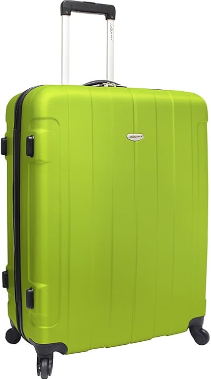 green suitcase