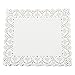 Paper Doilies – 200-Pack Square Lace Placemats for Cakes, Desserts, Baked Treat Display, Ideal for Weddings, Formal Event Decoration, Tableware Decor, White - 9.75 x 8.5 Inches
