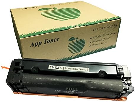 Apptoner Compatible HP201X CF400X Color Toner Cartridge for HP LaserJet PRO M252n/252dw/M277n/277dw (1-Black)