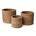 Napa Home & Garden Seagrass Small Round Baskets, Set of 3