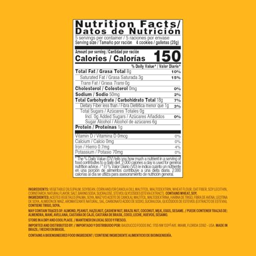 BAUDUCCO VANILLA WAFER COOKIES – SUGAR FREE DELICIOUS & CRISPY WAFERS- 0G OF ADDED SUGAR – 3 CREAMY LAYERS – GREAT FOR SNACKS & DESSERT – NO ARTIFICIAL FLAVORS, 5OZ (PACK OF 1)