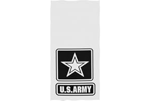 Naanle Stylish Home of US Army Decorative Pattern Soft Large Hand Towels Multipurpose for Bathroom, Hotel, Gym and Spa (16" x 30",White)