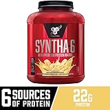 BSN SYNTHA-6 Whey Protein Powder, Micellar Casein, Milk Protein Isolate Powder, Banana, 48 Servings (Package May Vary)