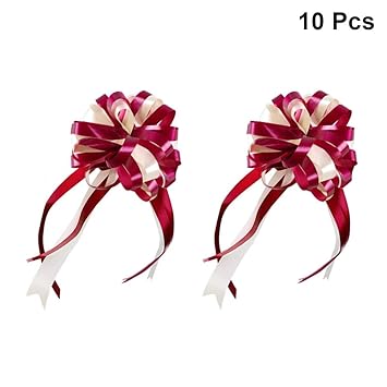 Toyvian Big Pull Bows Gift Wrapping Ribbons Decorations For Cars