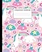 Composition Notebook: Nifty Cartoon Fluffy Unicorn Wide Ruled Journal & Notebook for Students, Kids & Teens | Adorable Girly Blank Wide Lined Journal for School & College for Writing and Notes.