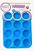 Silicone Muffin Pan Nonstick Bakeware - 12 Cups Blue Silicon Muffin Tray - BPA-Free Muffin Top Pan - Cupcake Baking Pan - Silicone Cake Cupcake Muffin Baking Tray Mold - Bonus Muffin Recipes E-Book
