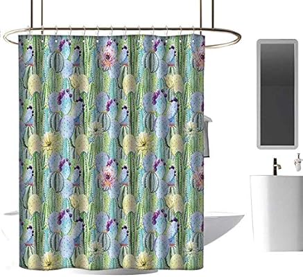 Amazon Com Hinxinv Cactus Shower Curtains Rods Curved Types Of