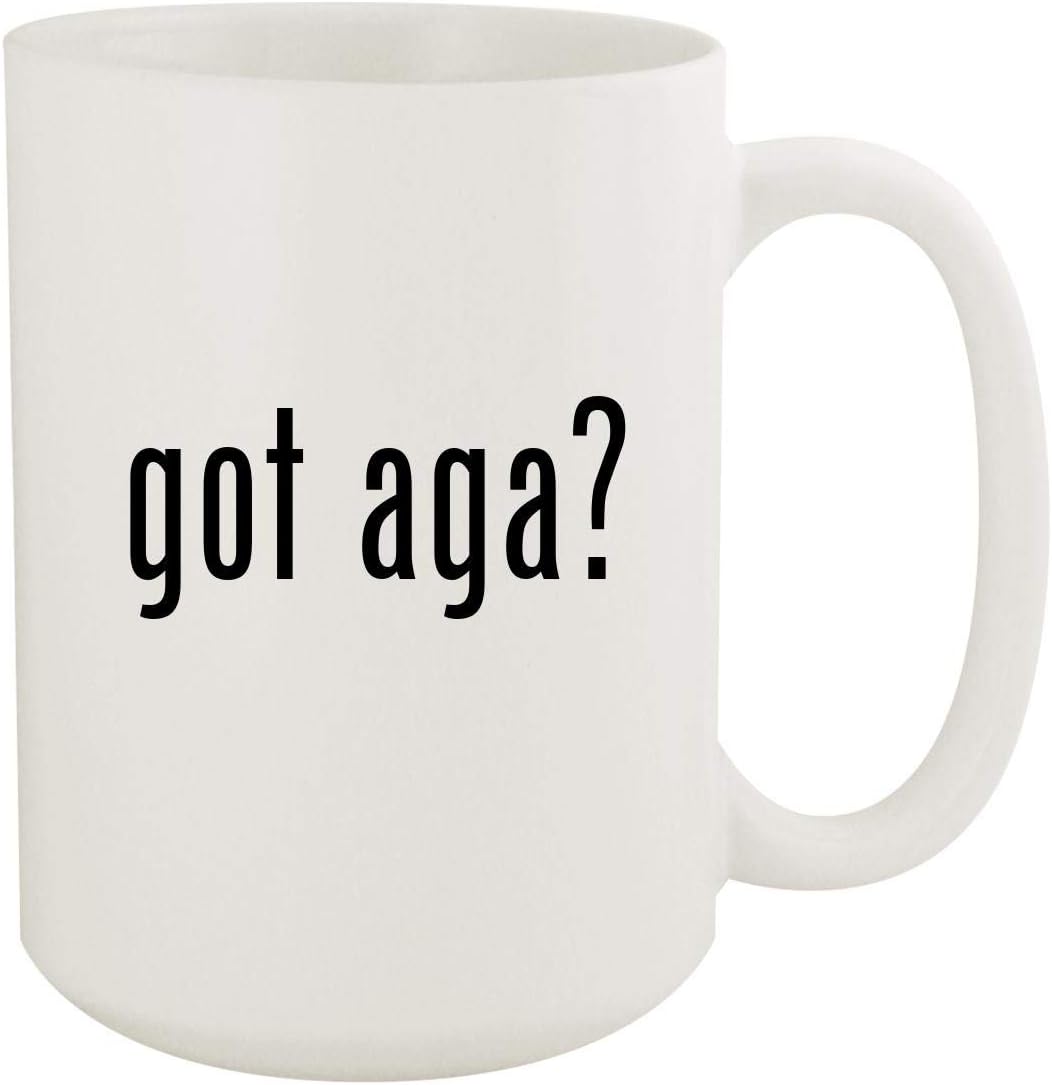 got aga? - 15oz White Ceramic Coffee Mug