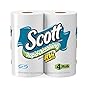 Scott Rapid-Dissolving Bath Tissue, Toilet Paper, White...