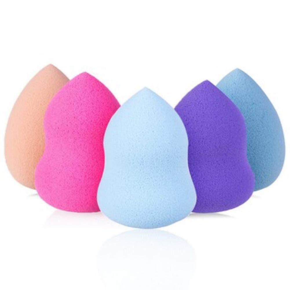 5pcs Tear Drop Flawless Makeup Blender Foundation Puff Sponges
