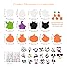 Halloween Decorations 202PCS Halloween Pumpkin Foam Craft Kits with 20 Sets DIY Self-Adhesive Halloween Expressions Stickers for Kids Halloween Party Favors