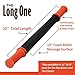 Tiger Tail 22in Massage Stick Portable Roller, Handheld, Deep Tissue Foam Roller, Body Massage and Myofascial Release Tool for Legs, Neck, Calves, Thighs, Shins & Back, The Long One 22, Made in USA