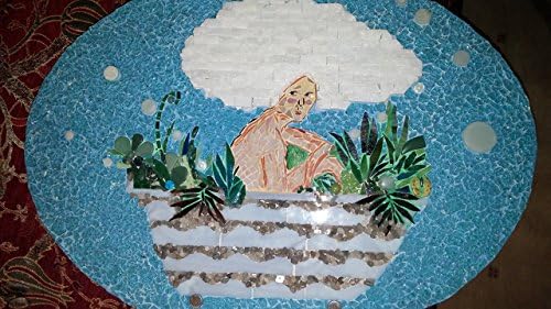 Mosaic Artwork - Mirella in the Bath
