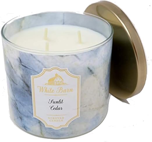 Amazon Com White Barn Sunlit Cedar Scented Candle 3 Wick 14 5