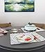 Juvale Rectangular Paper Placemats & Doilies for Dessert Trays - White 15.5 x 11.7 in 100 Pack - Disposable Placemats & Tea Party Decorations - Paper Doilies for Tables