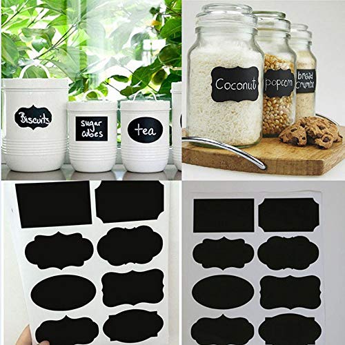 image for CapsA 12 x 96 PCS Chalkboard Labels Reusable Chalkboard Stickers for L
