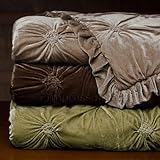 Empress Silk Velvet Comforter Set King Chocolate