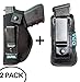 Neoprene IWB Inside The Waistband Handgun/Pistol Holster With Mag Pouch Bundle | Gun For Concealed Carry, Universal | Fits: S&W M&P Shield, Glock 17 19 26 27 42 43, Sig Sauer, Ruger, Walther - (Left)