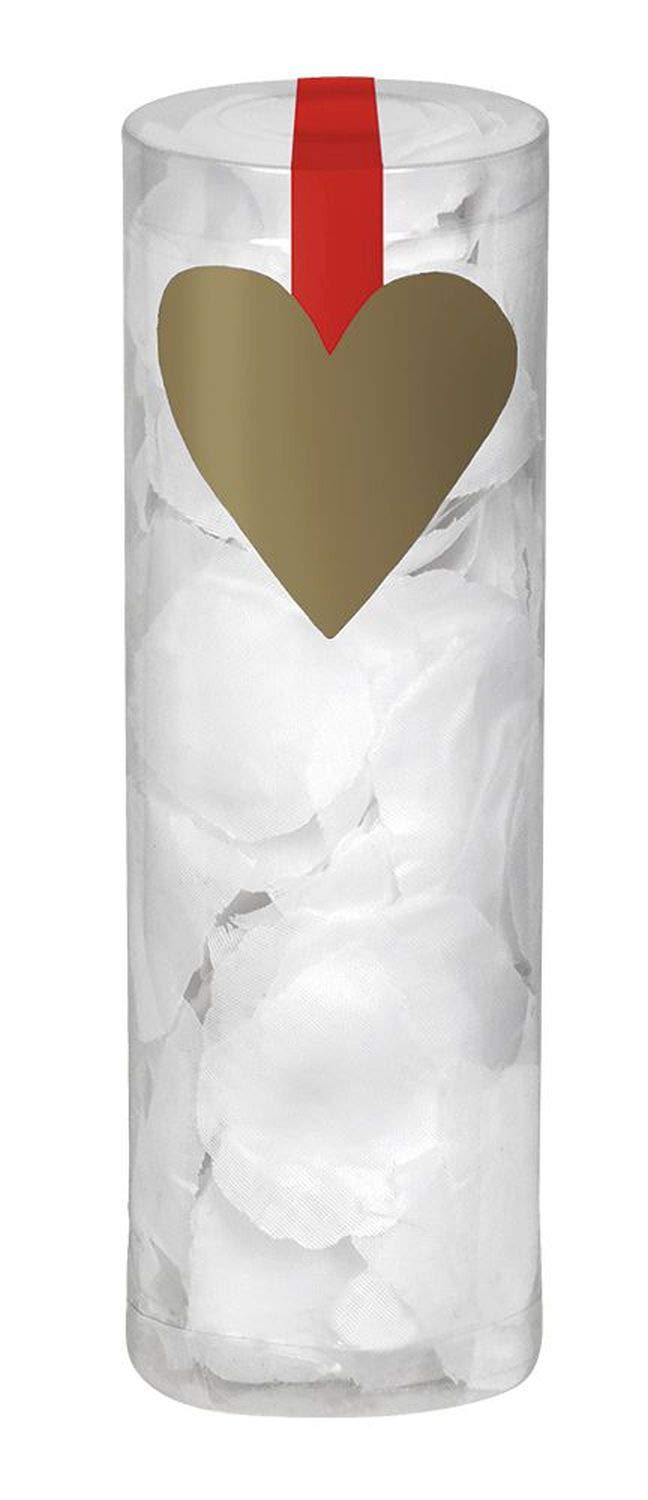 Boland 48022 Cylinder with Rose Petals 288 Pieces White