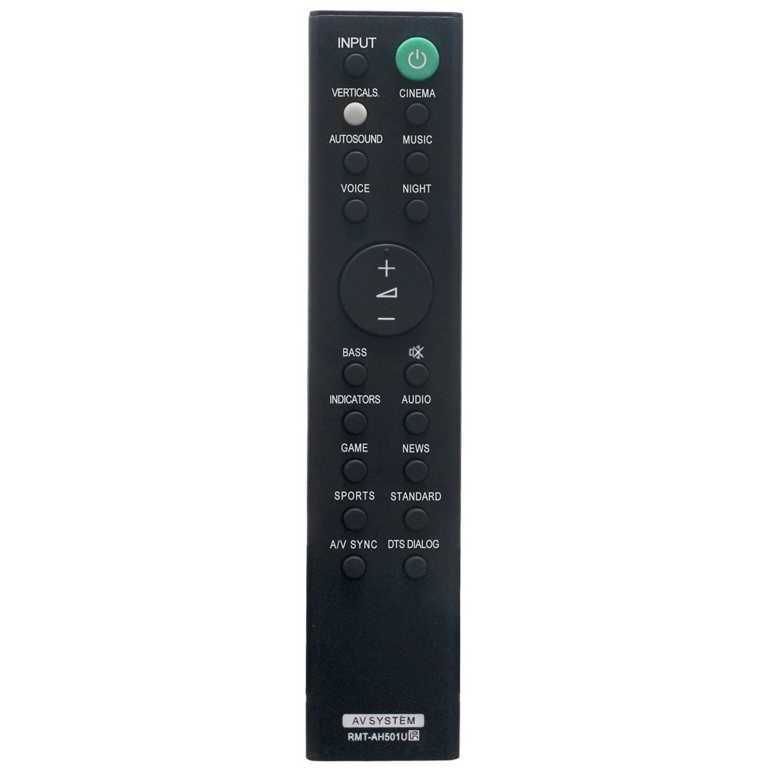 VINABTY Replacement Remote Control Fit for Sony Soundbar HT-X8500 HTX8500 RMT-AH501U
