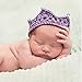 Foxnovo Cute Newborn Infant Baby Girl Boy Handmade Crochet Knit Crown Hat Photograph Prop (New Purple)