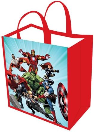 Marvel Avengers, Iron Man, Thor, Hulk, Captain and others Red Tote Bag