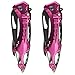 TAC Force TF-705PK Assisted Opening Tactical Folding Knife, Black Half-Serrated Blade, Pink Handle, 4-1/2-Inch Closed, Pink (2-Pack)