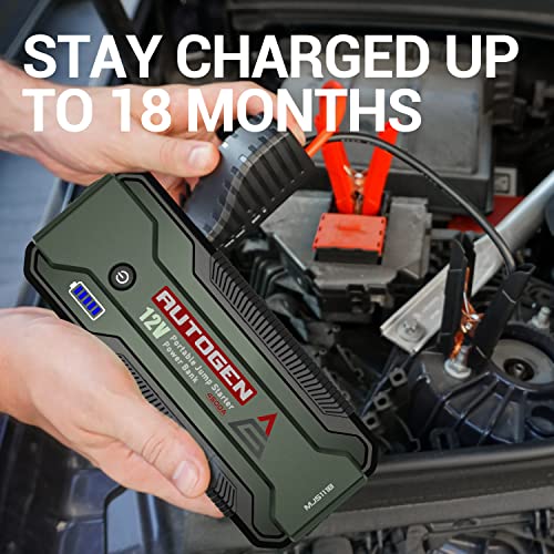 AUTOGEN Car Jump Starter 4500A 99.9WH with 12V Socket Portable Battery